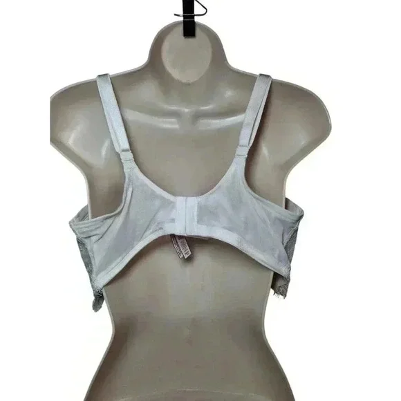 Victoria's Secret unlined 38DDD BRA white lace beaded embroider BRIDAL RARE